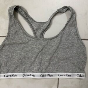 Calvin Klein Heather Gray Sports Bra
